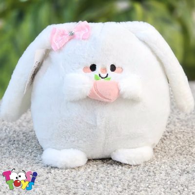 عروسک خرگوش هلویی