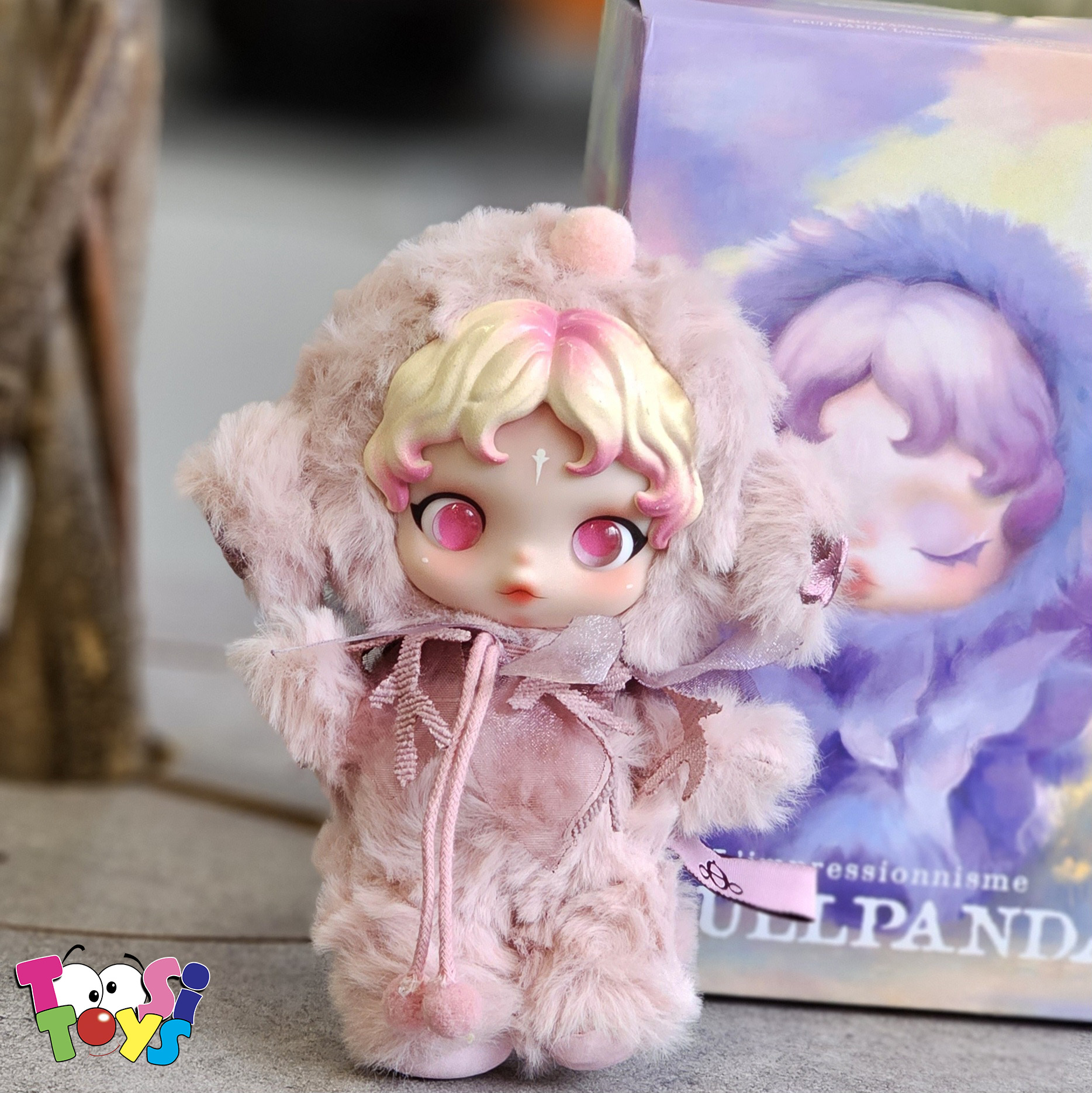 عروسک اسکول پاندا سوپرایزی باکس آبی