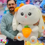 عروسک خرگوش هویج و توت فرنگی
