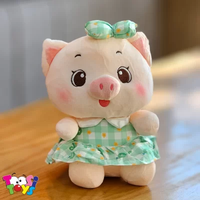 عروسک خوک دامن گل گلی