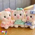 عروسک خوک دامن گل گلی