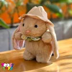 عروسک خرگوش لاکچری کلاه دار