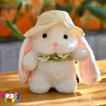 عروسک خرگوش لاکچری کلاه دار