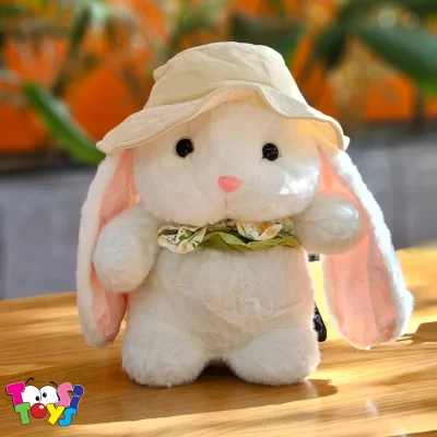 عروسک خرگوش لاکچری کلاه دار