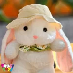 عروسک خرگوش لاکچری کلاه دار