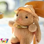 عروسک خرگوش لاکچری کلاه دار
