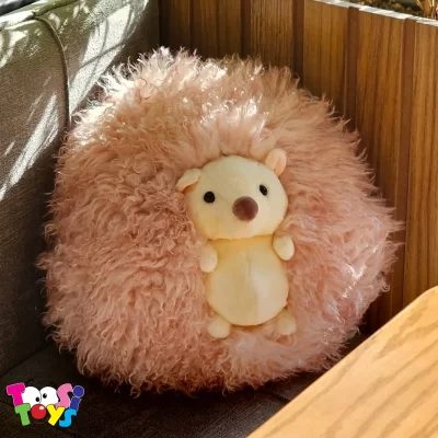 عروسک جوجه تیغی پشمالو