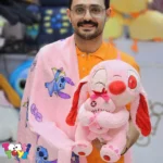 عروسک پتو بالشتی استیچ عروسک به دست