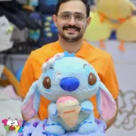 عروسک پتو بالشتی استیچ بستنی به دست