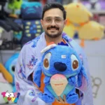 عروسک پتو بالشتی استیچ بستنی به دست