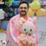 عروسک پتو بالشتی کرومی و ملودی لباس دار