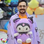 عروسک پتو بالشتی کرومی بنفش