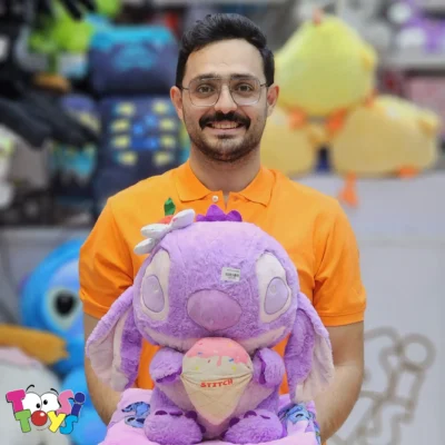 عروسک پتو بالشتی استیچ بستنی به دست