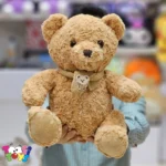 عروسک خرس نشسته پاپیونی