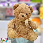 عروسک خرس نشسته پاپیونی