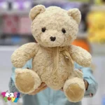 عروسک خرس نشسته پاپیونی