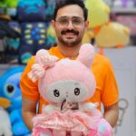 عروسک پتو بالشتی کرومی و ملودی لباس دار