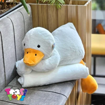 عروسک پتو بالشتی اردک خوابیده