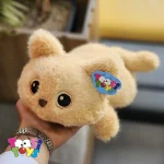 عروسک گربه چشم درشت خوابیده اورجینال