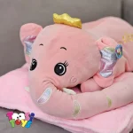عروسک پتو بالشتی فیل خوابیده