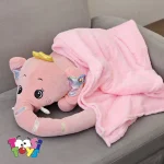 عروسک پتو بالشتی فیل خوابیده